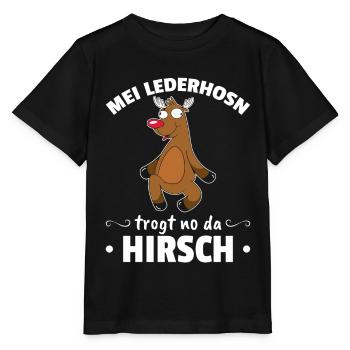 Lederhosen Tracht - Meine Lederhosn trogt no da - Stanley/Stella Kinder T-Shirt MINI CREATOR  - Schwarz - Vorne - Mikhail (115cm)
