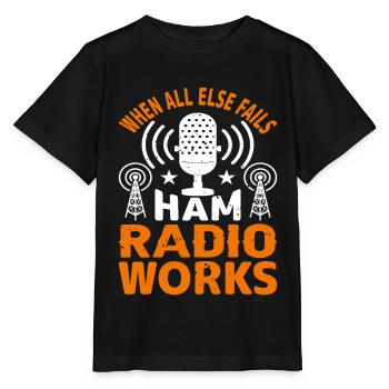 Funk Amateur Funker Funken Radio Hobby Geschenk - Stanley/Stella Kinder T-Shirt MINI CREATOR  - Schwarz - Vorne - Mikhail (115cm)