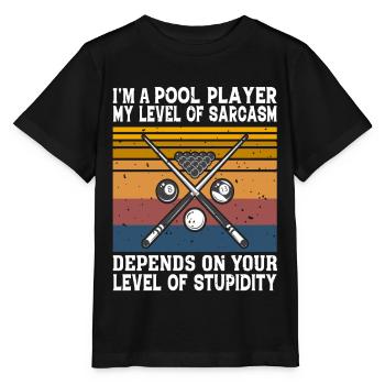 Billard Piscine Billard Billard Boule Billard Billard Cuisine 8Ball - T-shirt bio MINI CREATOR Stanley/Stella Enfant - noir - Devant - Mikhail (115cm)