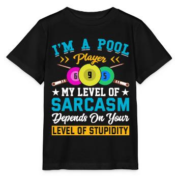 Billard Piscine Billard Billard Boule Billard Billard Cuisine 8Ball - T-shirt bio MINI CREATOR Stanley/Stella Enfant - noir - Devant - Mikhail (115cm)