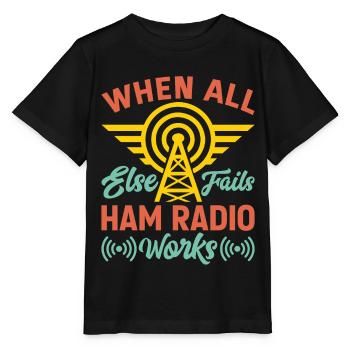 Funk Amateur Funker Funken Radio Hobby Geschenk - Stanley/Stella Kinder T-Shirt MINI CREATOR  - Schwarz - Vorne - Mikhail (115cm)