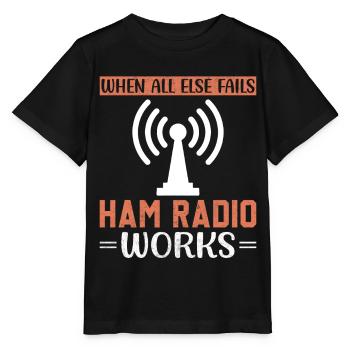 Funk Amateur Funker Funken Radio Hobby Cadeau - T-shirt bio MINI CREATOR Stanley/Stella Enfant - noir - Devant - Mikhail (115cm)