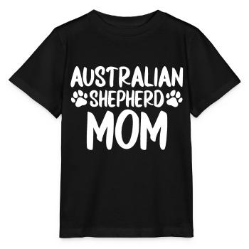 Australischer Schäferhund Hundebesitzer Geschenk - Stanley/Stella Kinder T-Shirt MINI CREATOR  - Schwarz - Vorne - Mikhail (115cm)