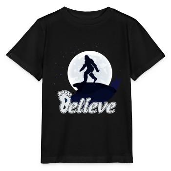 Big Foot Moon Believe - T-shirt bio MINI CREATOR Stanley/Stella Enfant - noir - Devant - Mikhail (115cm)