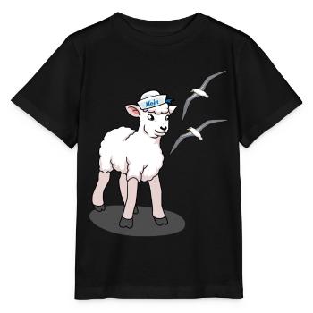 North Sea Baltic Sea Sheep Seagulls Coast Northern Germany - Stanley/Stella MINI CREATOR Kids’ T-Shirt - black - Front - Mikhail (115cm)
