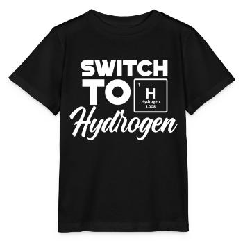 Passage à l’hydrogène Hydrogène Élément Énergie - T-shirt bio MINI CREATOR Stanley/Stella Enfant - noir - Devant - Mikhail (115cm)