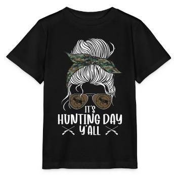 Chasseur de cerfs Fille - T-shirt bio MINI CREATOR Stanley/Stella Enfant - noir - Devant - Mikhail (115cm)