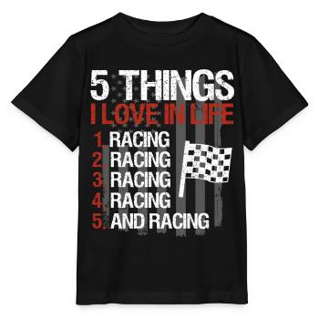 Racing Motorsport Saying - Stanley/Stella MINI CREATOR Kids’ T-Shirt - black - Front - Mikhail (115cm)