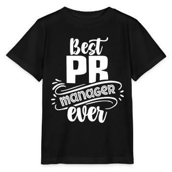 Bester Pr Manager Überhaupt Beruf Public Relations - Stanley/Stella Kinder T-Shirt MINI CREATOR  - Schwarz - Vorne - Mikhail (115cm)