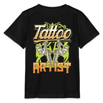 Tattoo Artist Tattoo Studio Tattoo Tattoo - Stanley/Stella MINI CREATOR Kids’ T-Shirt - black - Front - Mikhail (115cm)