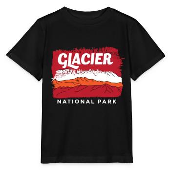 Glacier Souvenir Parc national des monts Montana - T-shirt bio MINI CREATOR Stanley/Stella Enfant - noir - Devant - Mikhail (115cm)