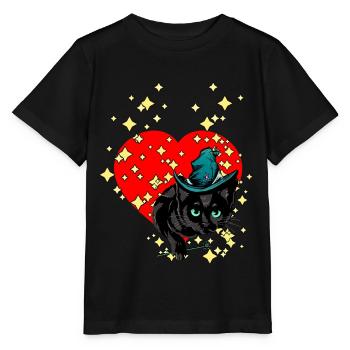 La gueule de bois magique de l’amour de la Saint-Valentin évoque la gueule de bois - T-shirt bio MINI CREATOR Stanley/Stella Enfant - noir - Devant - Mikhail (115cm)