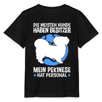 Mein Pekinese hat Personal Peking-Palasthund - Stanley/Stella Kinder T-Shirt MINI CREATOR  - Schwarz - Vorne - Mikhail (115cm)