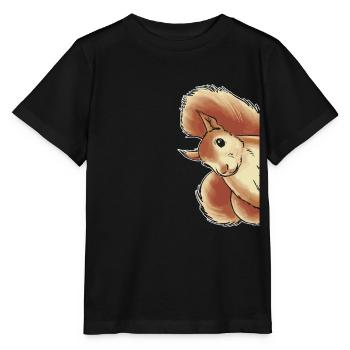 Funny squirrel, squirrel, squirrel - Stanley/Stella MINI CREATOR Kids’ T-Shirt - black - Front - Mikhail (115cm)