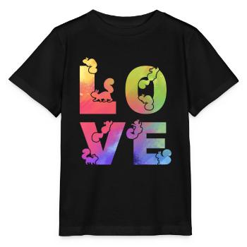 Squirrel Love Squirrels Cute Squirrel - Stanley/Stella MINI CREATOR Kids’ T-Shirt - black - Front - Mikhail (115cm)
