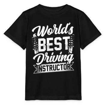 The Best Driving Instructor in the World Driving School Profession - Stanley/Stella MINI CREATOR Kids’ T-Shirt - black - Front - Mikhail (115cm)