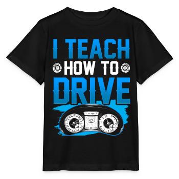 Ich Bringe Das Fahren Bei Fahrlehrer Fahrschule - Stanley/Stella Kinder T-Shirt MINI CREATOR  - Schwarz - Vorne - Mikhail (115cm)