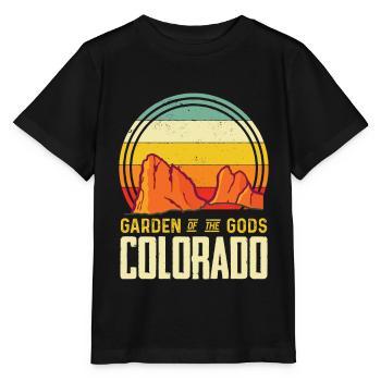 Garten der Götter Nationalpark Colorado Andenken - Stanley/Stella Kinder T-Shirt MINI CREATOR  - Schwarz - Vorne - Mikhail (115cm)