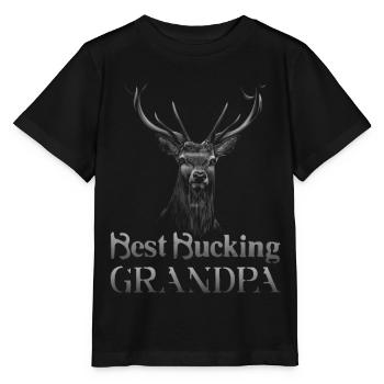 Chasseur de cerfs buck - T-shirt bio MINI CREATOR Stanley/Stella Enfant - noir - Devant - Mikhail (115cm)