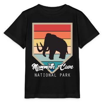 Parc national Souvenir Mammoth Cave Kentucky Sentier de randonnée - T-shirt bio MINI CREATOR Stanley/Stella Enfant - noir - Devant - Mikhail (115cm)