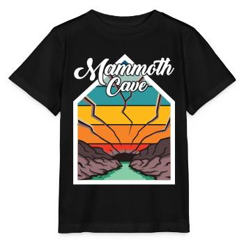 Randonnée dans le parc national de Mammoth Cave Kentucky - T-shirt bio MINI CREATOR Stanley/Stella Enfant - noir - Devant - Mikhail (115cm)