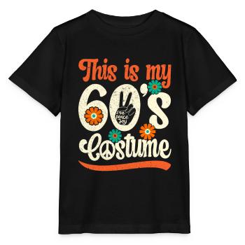 Costume de fête des années 60 des années 1960 des années soixante - T-shirt bio MINI CREATOR Stanley/Stella Enfant - noir - Devant - Mikhail (115cm)