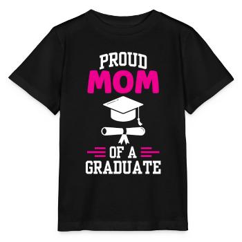 Fière mère d’un diplôme d’études supérieures - T-shirt bio MINI CREATOR Stanley/Stella Enfant - noir - Devant - Mikhail (115cm)
