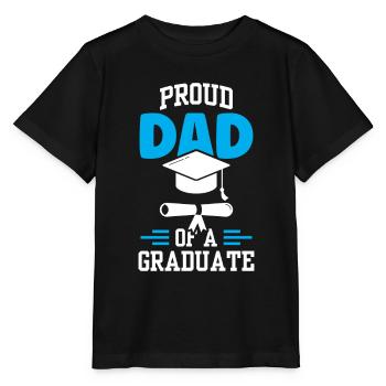 Fier père d’un diplôme d’études supérieures - T-shirt bio MINI CREATOR Stanley/Stella Enfant - noir - Devant - Mikhail (115cm)