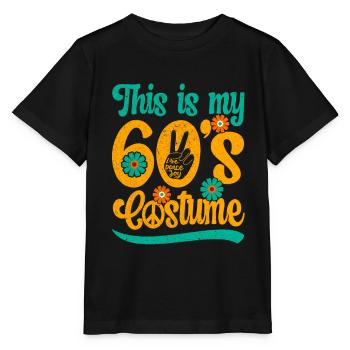 Costume de fête des années 60 des années soixante des années 1960 - T-shirt bio MINI CREATOR Stanley/Stella Enfant - noir - Devant - Mikhail (115cm)