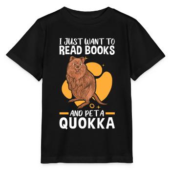 Quokkas pet Australian marsupial Quokka - Stanley/Stella MINI CREATOR Kids’ T-Shirt - black - Front - Mikhail (115cm)