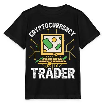 Kryptowährungs Händler Crypto Trader Krypto - Stanley/Stella Kinder T-Shirt MINI CREATOR  - Schwarz - Vorne - Mikhail (115cm)