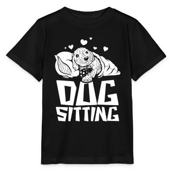 Dog Sitting Dog Dog Sitter Dog Sitting - Stanley/Stella MINI CREATOR Kids’ T-Shirt - black - Front - Mikhail (115cm)