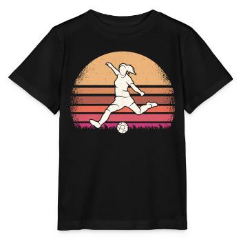 Fußballer Fußballspieler Frauen Fußball - Stanley/Stella Kinder T-Shirt MINI CREATOR  - Schwarz - Vorne - Mikhail (115cm)