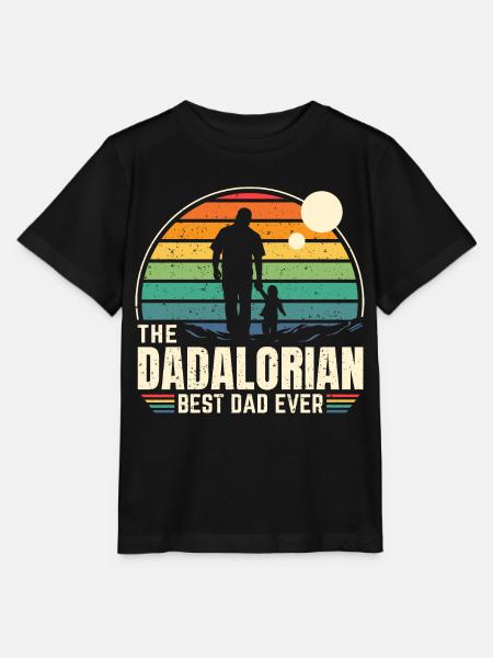 Sunset - The Dadalorian Command - Best Dad - Stanley/Stella MINI CREATOR Kids’ T-Shirt - black
