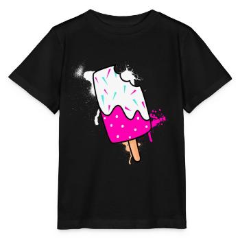 Eiscreme - Stanley/Stella Kinder T-Shirt MINI CREATOR  - Schwarz - Vorne - Mikhail (115cm)