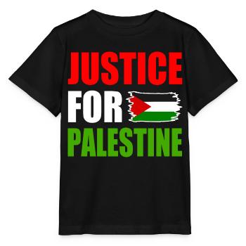 Justice for palestine - Stanley/Stella MINI CREATOR Kids’ T-Shirt - black - Front - Mikhail (115cm)