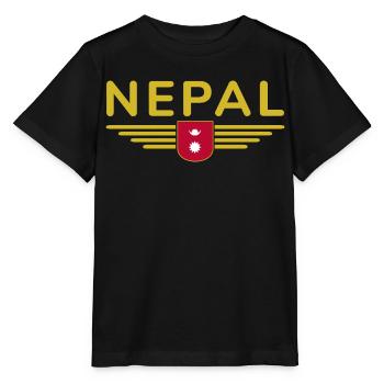 Nepal Design – Himalaya Abenteuer - Stanley/Stella Kinder T-Shirt MINI CREATOR  - Schwarz - Vorne - Mikhail (115cm)