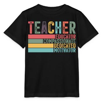 Teacher - Stanley/Stella Kinder T-Shirt MINI CREATOR  - Schwarz - Vorne - Mikhail (115cm)