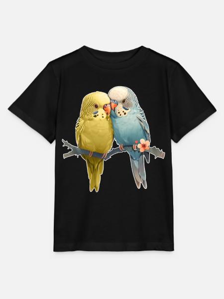 Wellensittiche - Stanley/Stella Kinder T-Shirt MINI CREATOR - Schwarz
