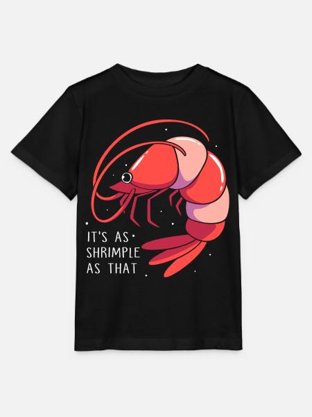 Shrimp Languste Meeresfrüchte Krabbe - Stanley/Stella Kinder T-Shirt MINI CREATOR  - Schwarz