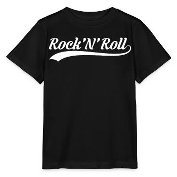 Rock'N'Roll Retro-Sportlogo - Stanley/Stella Kinder T-Shirt MINI CREATOR  - Schwarz - Vorne - Mikhail (115cm)