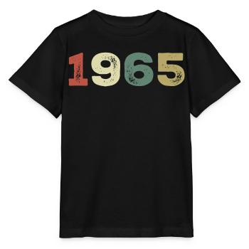 1965 Né en 1965 - T-shirt bio MINI CREATOR Stanley/Stella Enfant - noir - Devant - Mikhail (115cm)