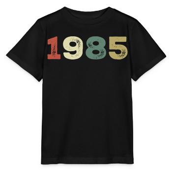 1985 Jahrgang 1985 - Stanley/Stella Kinder T-Shirt MINI CREATOR  - Schwarz - Vorne - Mikhail (115cm)