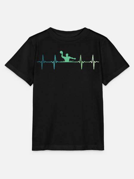 Water polo Heartbeat Water polo - Stanley/Stella MINI CREATOR Kids’ T-Shirt - black