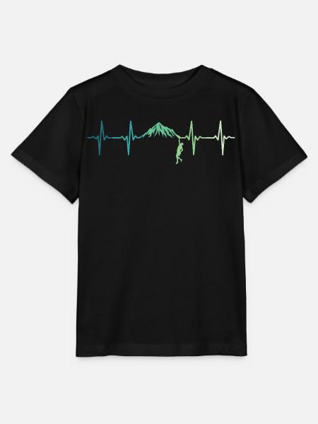 Escalade Battement de cœur grimpeur - T-shirt bio MINI CREATOR Stanley/Stella Enfant - noir
