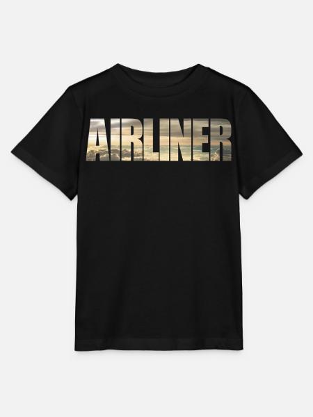 Airliner - Stanley/Stella Kinder T-Shirt MINI CREATOR  - Schwarz