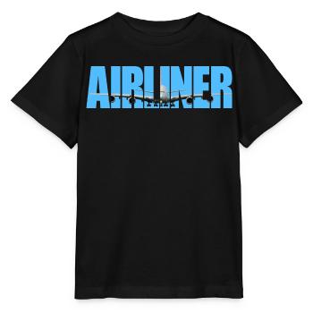 Airliner A-380 - Stanley/Stella MINI CREATOR Kids’ T-Shirt - black - Front - Mikhail (115cm)