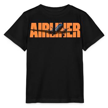 Airliner DC-3 - Stanley/Stella MINI CREATOR Kids’ T-Shirt - black - Front - Mikhail (115cm)