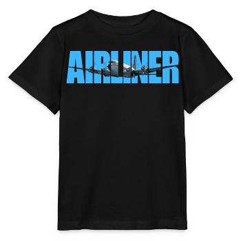 Airliner DC-4 - Stanley/Stella MINI CREATOR Kids’ T-Shirt - black - Front - Mikhail (115cm)