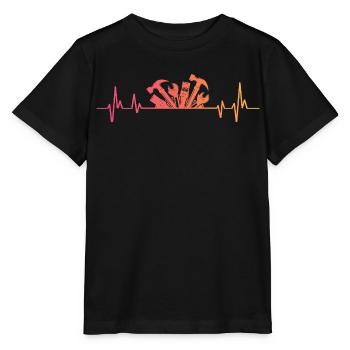 DIY Sunset Heartbeat DIY - Stanley/Stella MINI CREATOR Kids’ T-Shirt - black - Front - Mikhail (115cm)